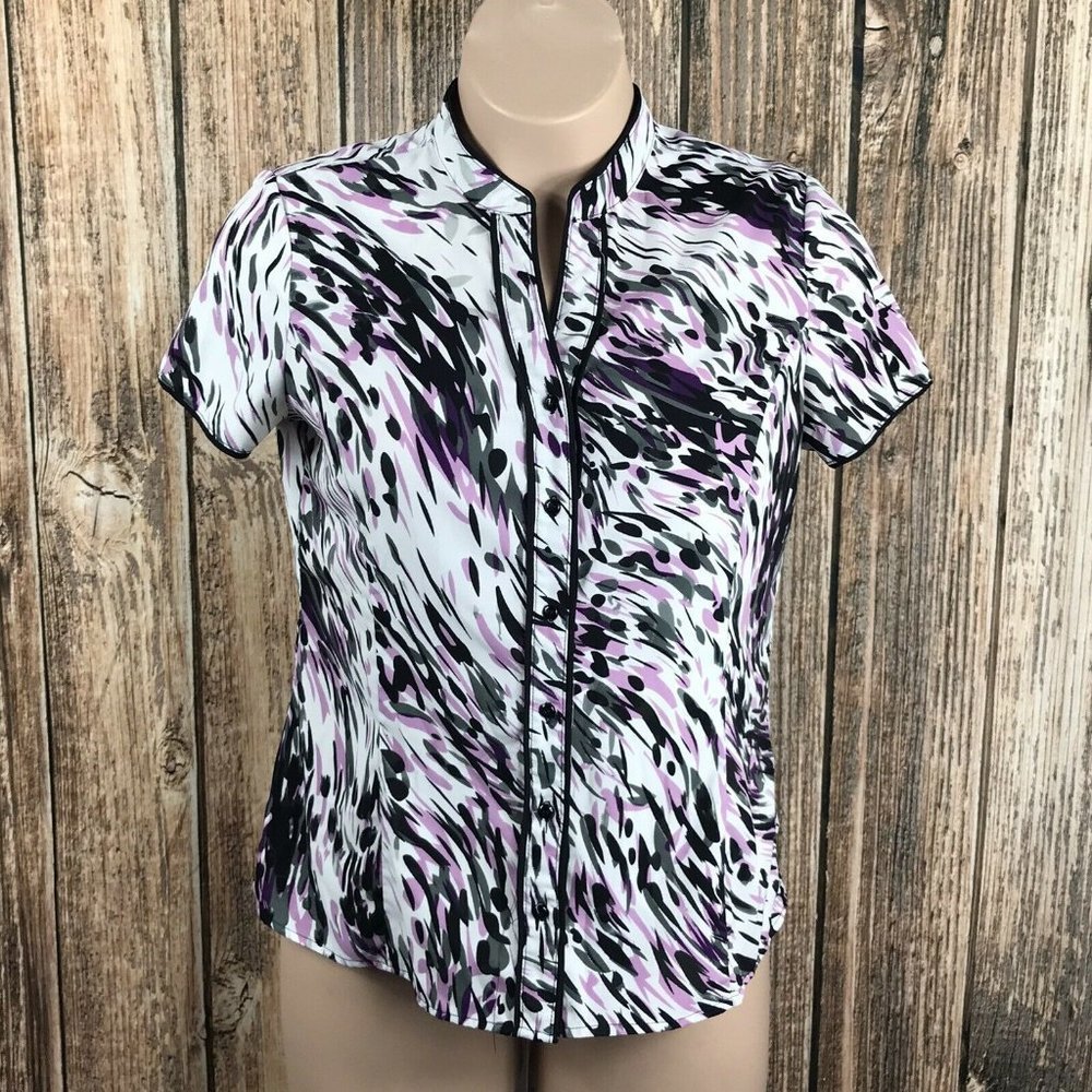 Nue Options Women's Button Down Shirt ~ Sz XL